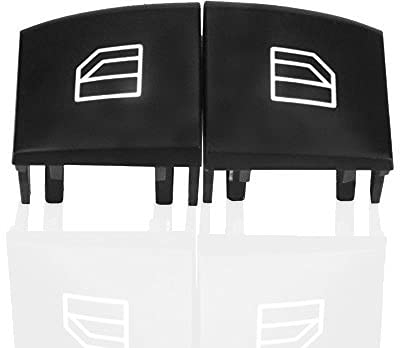 Hlyjoon Fensterheberschalter, 2518300590 9051, vorne links, Fensterschalterabdeckung für ML GL R Klasse 2005 2006 2007 2008 2009 2010 2011 2012