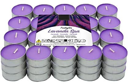 60 Teelichter Lavendel Duft