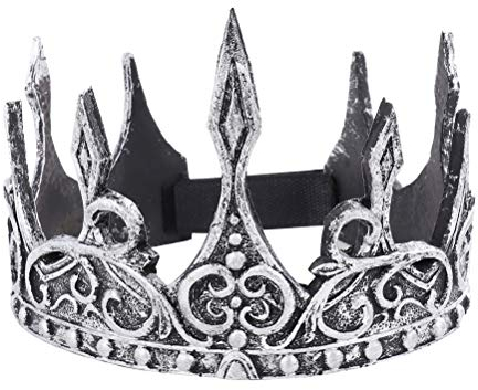 Holibanna Krone Retro Prinz Krone weich Mittelalter PU für Cosplay Halloween