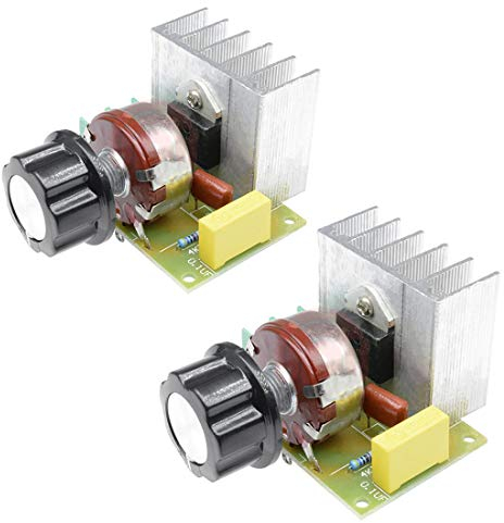 Hailege 2pcs 3800W SCR regolatore di velocità AC regolatore di tensione elettrica dimmerazione temperatura silicio controller interruttore AC 220V