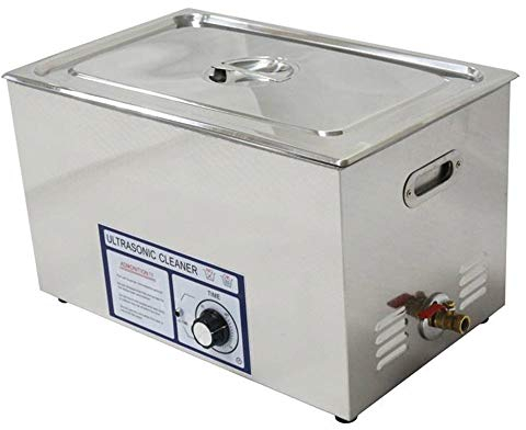 CGOLDENWALL Ultraschallreiniger 30L Kommerzieller Ultraschallreinigungsgerät Professionelle Schmuckreinigungsmaschine aus Edelstahl für Teile Metallteile Vergaser Kraftstoffinjektor (PS-100T)