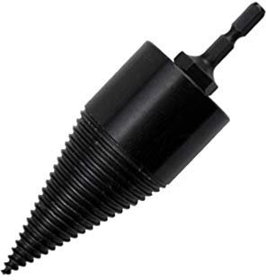 DOITOOL 38mm Log Splitter Wood Splitter Drill Heavy Duty Drill Screw Cone Driver Fire Wood Log Splitter Splitting Cone Drill Bit (Medium)