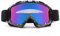 SPOSUNE Motorradbrille, ATV Dirt Bike Off Road Racing MX-Fahrbrille Anti-Scratch Staubdicht Biegbar UV400 Brille Gepolstert Weicher Dicker Schaumstoff, Verstellbarer Riemen Erwachsenen-Motocross