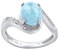 SILVEGO Damen Ring aus 925 Sterling Silber mit natürlichem Larimar