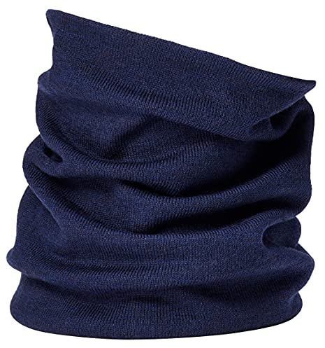 Enter the Complex® Weicher Merino Schlauchschal, Loop Schal, Damen und Herren, Halswärmer, 100% Merino Wolle, Atmungsaktiv, Navy