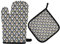 HMZXZ RXYY Tier Pinguine Muster Ofenhandschuhe Gesteppt Baumwolle Beschichtung Topflappen BBQ Handschuhe-Ofenhandschuhe Hitzebeständig Küche Sicher Matten für Backen Kochen