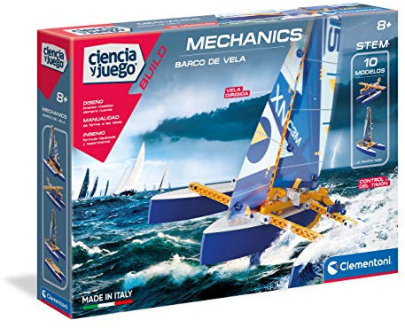 Clementoni - Mechanics - Trimarán - de construcciones mecánica a Partir de 8 años, Juguete en español (55420)