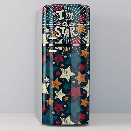 Vinilo Adhesivo Decorativo para Nevera, Especial Libre De Burbujas, I'm A Star (60x200cm)