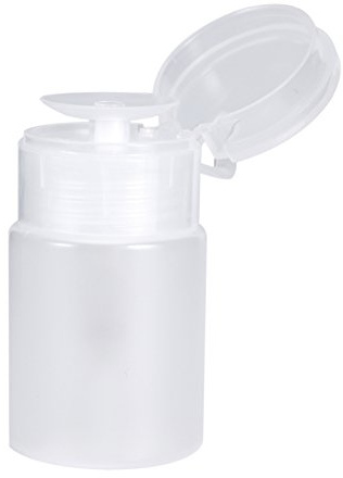 Pompe à ongles 60 ml en plastique, nettoyeur de pompe vide pour dissolvant liquide clair, bouteille