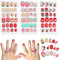 Weihnachten Nägel zum Aufkleben Kinder, Aufdrücken Künstliche Fingernägel, Kinder Volle Abdeckung Kurze Falsche Fingernägel Nagelspitzen Für Mädchen DIY Nail Art Dekoration (Stil 3)