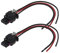 ECSiNG 2 Stück 3-poliger Parksensor Stecker Ersatz Pigtail Stecker Kabelbaum Adapter 4F0973703 4H0973703 Kompatibel mit Skoda Seat A3 A4 A6 13.5cm