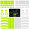 COCHIE 84 Stück Reflektierende Aufkleber Fahrrad Reflektoren Aufkleber, Selbstklebend Reflektor Sticker Reflektoren für Fahrrad Helm, Motorrad, Kinderwagen, Kleidung, Kinder Schulranzen