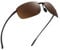 JIM HALO Polarisierte Sport Sonnenbrille für Herren Damen TR90 Randloser Rahmen zum Laufen Angeln Radfahren Fahren Braun