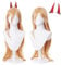 wxypreey Cosplay Wig Long Orange Wig Halloween Cosplay Wig (Included accessories)