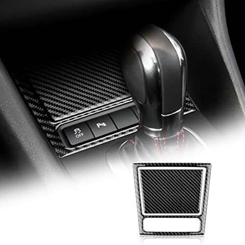 KUNGKIC Kohlefaser Aufbewahrungsbox Panel Auto-Aschenbecher Rahmen Abdeckung für Volkswagen VW Golf 6 GTI R 2008 2019 2010 2011 2012 2013 Zubehör Innenraum Aufkleber Dekorative