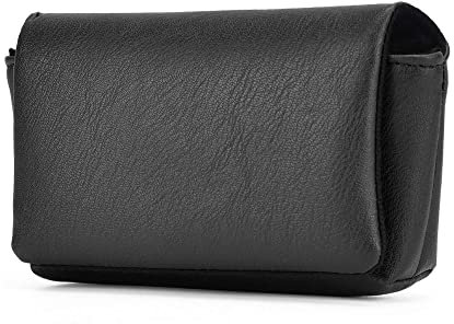 Custodia morbida per fotocamera in pelle PU nera per fotocamera 2 modi per utilizzare borsa per fotocamera o borsa per trucco per Canon Powershot G9X, G7X Mark III, G7X Mark II