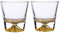 ZOEDT Lot de 2 Verres à Whisky, Tasses à Neige du Mont Fuji, Emballage Cadeau Belle Forme, pour Cocktail Bourbon Scotch Whisky Irlandais Cognac, Cadeaux Uniques pour Homme