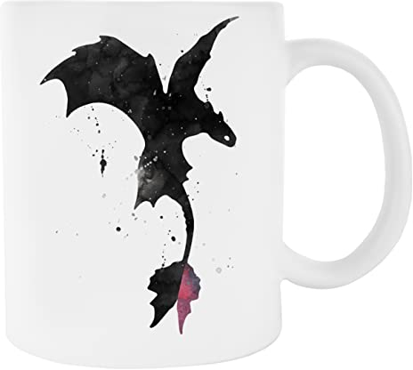 Dragón desdentado salpicado Taza De Cerámica Blanca Para Taza De Café Para Té