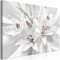 B&D XXL - Wandbilder XXL weiße Lilien 120x80 cm Leinwandbild 1 tlg Kunstdruck modern Wanbilder XXL Wanddekoration Design Wand Bild 3D Blumenstrauß bokeh Abstrakt b-C-10354-b-a