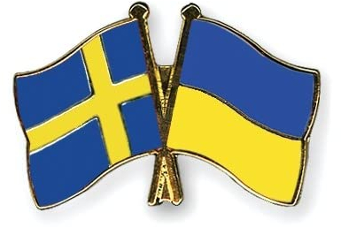 Schweden-Ukraine Freundschafts Pin