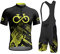 KAISUN Herren Fahrrad Anzüge Kurzarm Fahrrad Trikot Set, Atmungsaktives Radtrikot mit Durchgehendem Reißverschluss, Trägerhose für MTB (Color : TYP-1, Size : XXL)