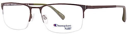 Champion CUFL4003 C02 Titan-Brille für Herren, mattbraun, Halbrand, 60 mm, Mattbraun, 60/19/150