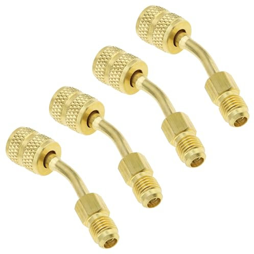 ePathChina R410a Lot de 4 adaptateurs pivotants pour mini climatiseur split System HVAC avec coupleur rapide femelle 5/16 vers évasement mâle de 6,35 mm