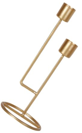 MAGICLULU Vintage Eisen Kerzenständer Handarbeit Retro Kerzenständer für Hochzeitsdeko