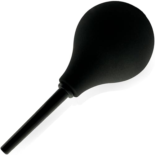 220ml Analdusche für Mann und Frau Klistier Kapazität Größ L Einlaufsondenlänge 6cm intimdusche Irrigator Darmreinigung Einlauf für Erwachsene Analdusche in Schwarz klistier zur darmspülung FOPS B20-2