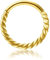 Decentraland 1 STÜCK 16G Gold Durchmesser 10 mm Modischer Helix Twist Edelstahl-Ohrring Knorpel Nase Septum Spiralring Orbital-Hoop-Piercing-Schmuck
