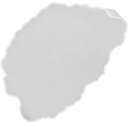 SHINEOFI Tablett Silikonform Einfache Form Kristalltablett Backformen Silikon Dessert Tray Mold Puppenhauspflanzen Kuchen Form Für Obstschalen Handformen Kieselgel Weiß Lagerung Zubehör