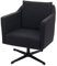 Mendler Lounge-Sessel HWC-H93bAM, Sessel Cocktailsessel Relaxsessel mit Fußkreuz, drehbar - Kunstleder schwarz