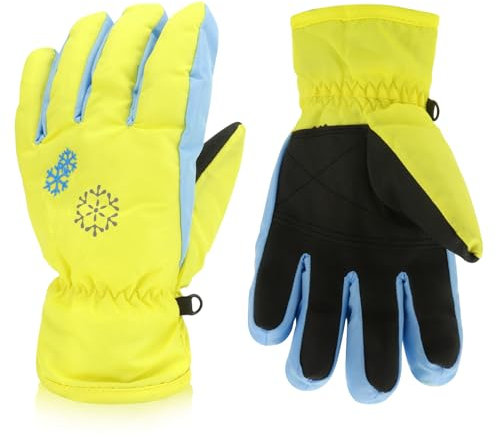 Winterhandschuhe Kinder - Snowboard, Ski, Thermo, Sport, Wasserfest - Ziener Handschuhe Mit Stulpen für Mädchen