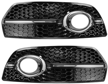 VekAuto 1 Coppia Griglia Fendinebbia per Audi Q5 2009-2012 Durevole ABS Nero Copertura Fendinebbia Anteriore Sinistra Destra Inferiore Anteriore