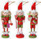 Auluda Nutcracker Figures, Christmas Decoration Figurine Collection, Holiday House Wood Occasion Ornament Decorative Gift Set (3 Elf)