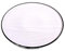 MANAFEEL Assiettes à dîner Assiette à dîner Ronde Blanche à Bord Noir, Assiette Plate en Grain de Bois, Assiette en céramique for Restaurant Occidental d'hôtel Assiette à dîner(10inch)