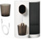 Automatischer Mundwasser-Spender, 540 ml Automatischer Mundspülspender mit magnetischen Becher,Wand-Mundspülspender mit Taste, USB-Aufladung und LED-Anzeige, 3 Gänge einstellbar