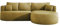 DomoHome - Moderne Ausziehbare Ecksofa Fiore Mit Schlaf-Funktion, Couch mit automatischer Auffaltung, Sofa, Schlafcouch RECHTS 284x183x82 cm Memphis 10