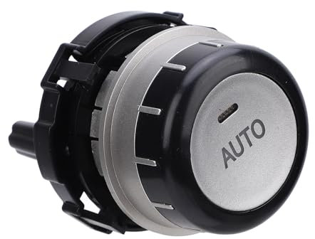 Botón de Perilla de Interruptor de Control de Aire Acondicionado, Botón de Interruptor de Perilla de CA Fácil de Operar para LC150 2010 a 2017 (Llave Auto Izquierda: