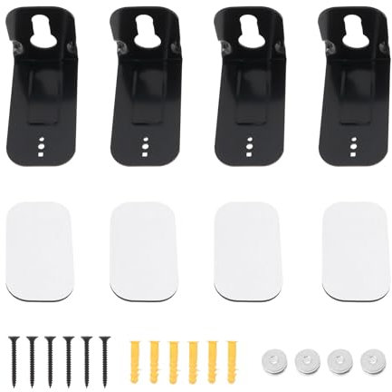 Create idea Soundbar-Wandhalterung mit Schrauben, Anti-Drop-Soundbar-Halterungen, kompatibel mit Samsung, kompatibel mit LG, kompatibel mit Vizio, 4 Stück