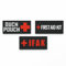 Patch Force - First Aid Kit Rubber Patch für Bundeswehr, Polizei und Feuerwehr - Als Patch für taktische Rucksäcke, medizinische Taschen, Erste-Hilfe-Kits, IFAK - 7 cm x 3cm