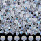 SOFPLATE 1 boîte de 300 perles de Cristal à Facettes de 8mm en Verre Rondelles en Vrac AB Couleur Claire Perles D'Espacement Rondes en Pierres Précieuses pour Bracelets Boucles D'Oreilles Colliers Por