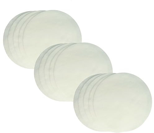 vhbw 15x Filtres fins compatible avec Nilfisk-Alto UZ 964, UZ 934 Terrier/Cubic, UZ 932 aspirateur - Filtre en toison blanc, rond