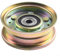 Pieza de repuesto de polea tensora de cortacésped de metal 756-0981A 756-04224 para tractor de césped al aire libre 3/8 pulgadas de diámetro de 3-1/8 pulgadas de diámetro tensor de correa de