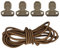 XINGLIDA Lot de 4 sangles multifonctions avec câble élastique pour extérieur, chasse, équipement de chasse, accessoires en nylon