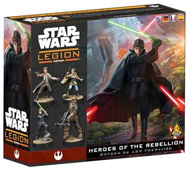 Asmodee | Star Wars: Legion - Heroes of the Rebellion Character Pack | Board Game | Ages 14+ | 2 Players | 90+ Minutes Playing Time