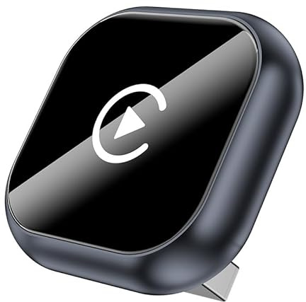 Kabelloser CarPlay Adapter für VW Sharan 2016 2017 2018 2019 2020 2021 2022, Android Auto Dongle, Schnelle Bluetooth Verbindung, Sprachsteuerung,D/Grey