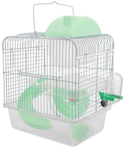 Doppelstöckiger Hamsterkäfig für Ratten aus Draht und Kunststoff