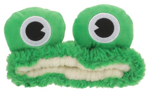 PAMINGONO Frosch Haarband aus Gewebe Praktisches Make Up Stirnband für Frauen Cartoon Stil Grün zum Gesichtswaschen und Spa Anwendung