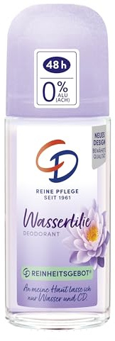 CD Deo Roll-On Wasserlilie | Ohne Aluminiumsalze | 50 ml | 48 h zuverlässiger Schutz vor Körpergeruch.